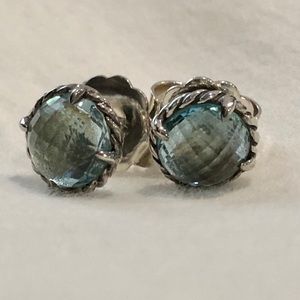 ❗️SOLD❗️David Yurman Blue Topaz Chatelaine Earring
